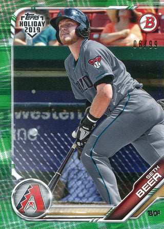 Seth Beer 2019 Topps Holiday Green Bowman Rookie Card 6/99