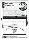 Josh Giddey 2021-22 Panini Hoops Rookie Card #202