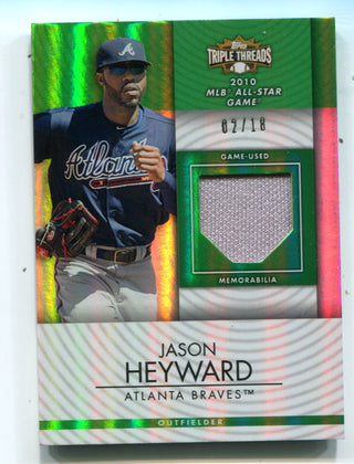 Jason Heyward 2012 Topps Triple Threads #TTUR219 Material Card /18