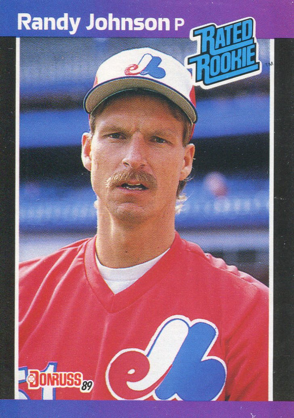 Randy Johnson 1989 Donruss Rated Rookie Card