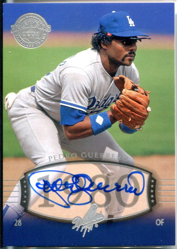 Pedro Guerrero Autographed Upper Deck Card