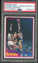 Kareem Abdul-Jabbar Autographed 1981-82 Topps Card (PSA)