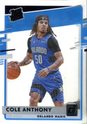 Cole Anthony 2020 Panini Clearly Donruss Purple Rookie Card #52