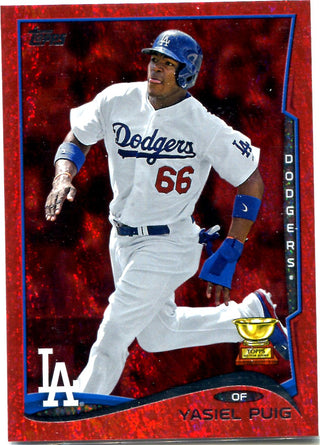 Yasiel Puig 2014 Topps Red Rookie Card