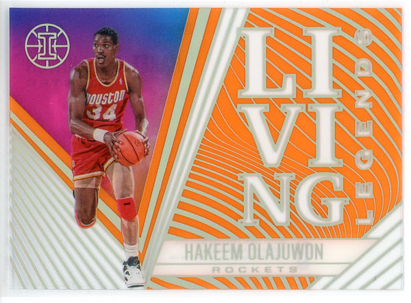 Hakeem Olajuwon 2020-21 Panini Illusions Living Legends Card #9