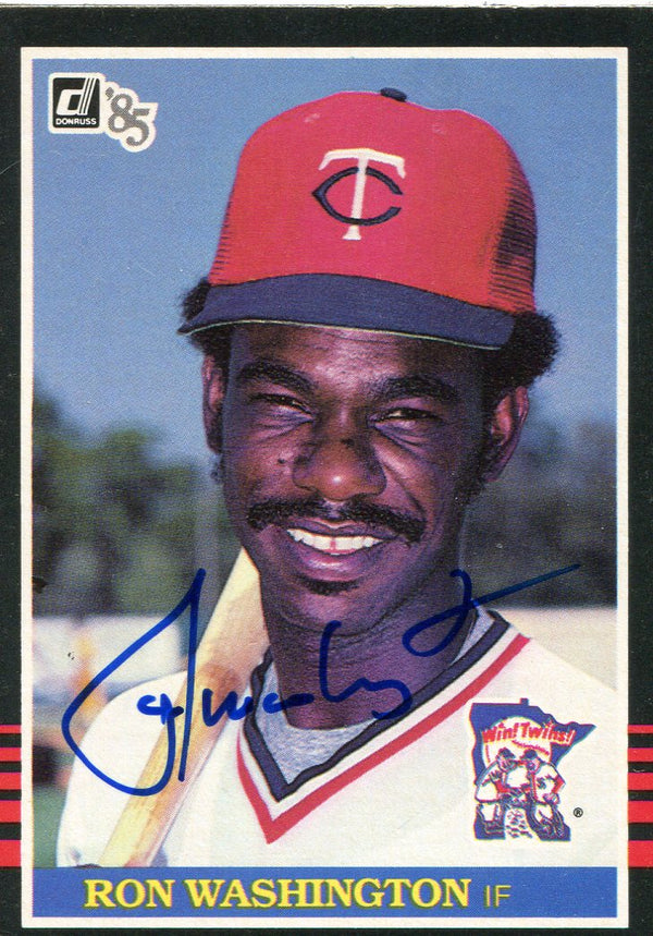 Ron Washington Autographed 1985 Donruss Card #391