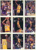 1996 Los Angeles Lakers Upper Deck Team Set of 9 Cards