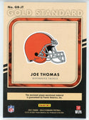 Joe Thomas 2021 Panini Gold Standard Gold Rush Patch Card #GR-JT