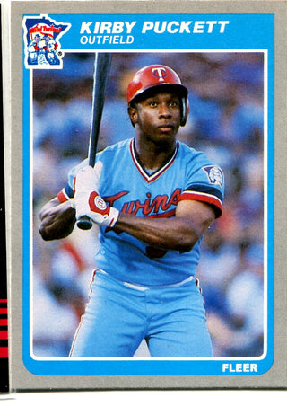 Kirby Puckett 1985 Unsigned Fleer Card