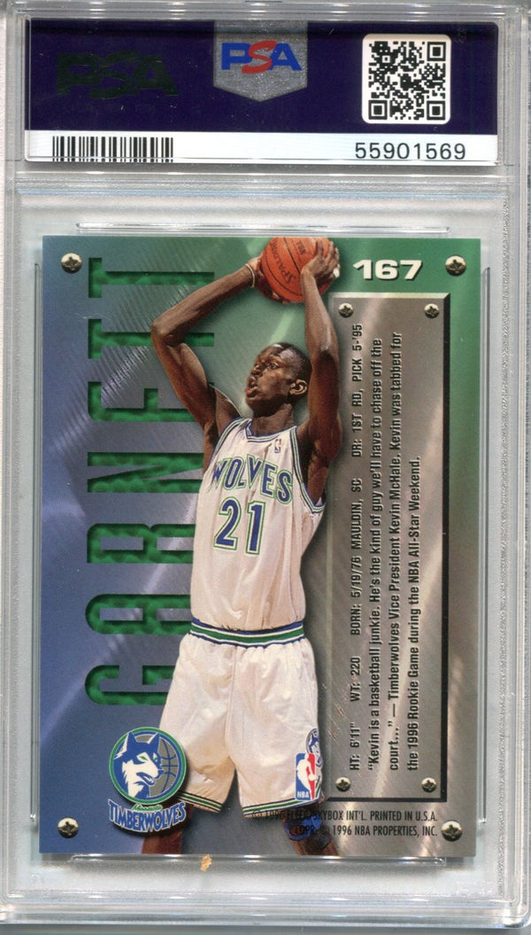 Kevin Garnett 1995 Fleer Metal #167 PSA Mint 9 Card