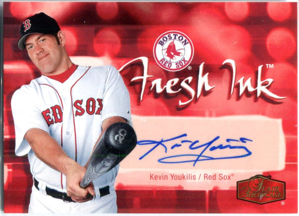 Kevin Youkilis Autographed Fleer Card