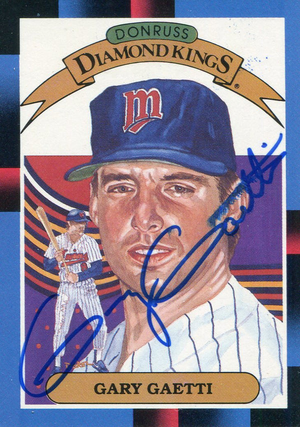 Gary Gaetti Autographed 1988 Donruss Diamond Kings Card #19