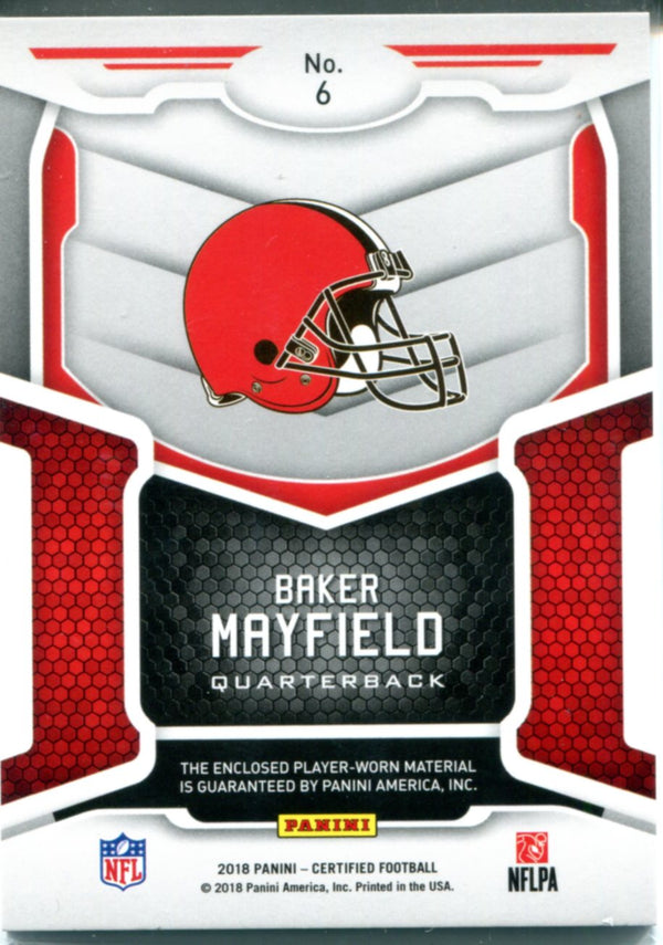 Baker Mayfield 2018 Panini Jersey Card #165/299