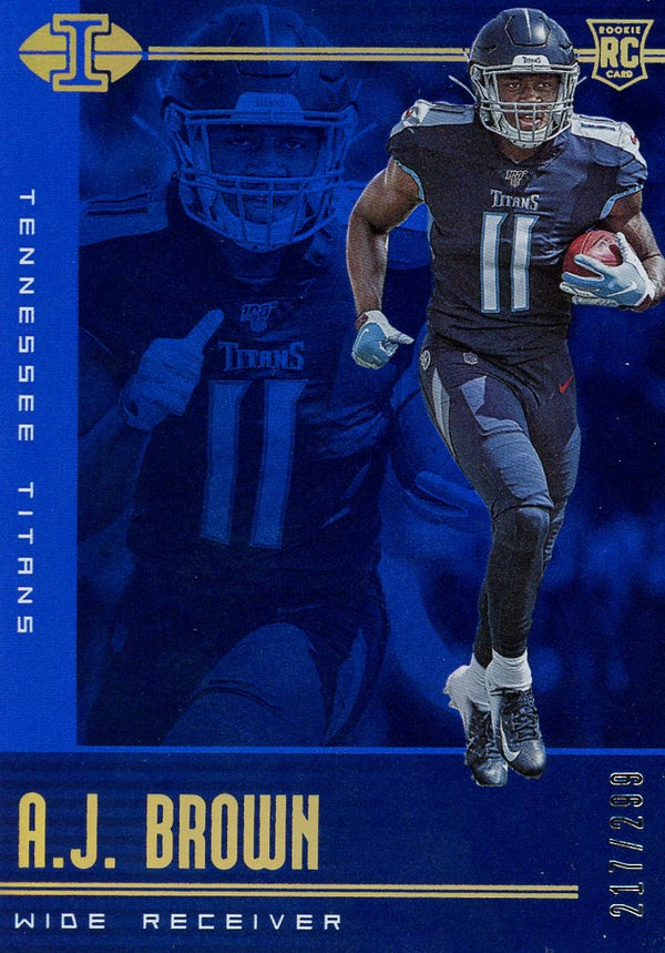 A.J. Brown 2019 Panini Illusions Rookie Card #217/299