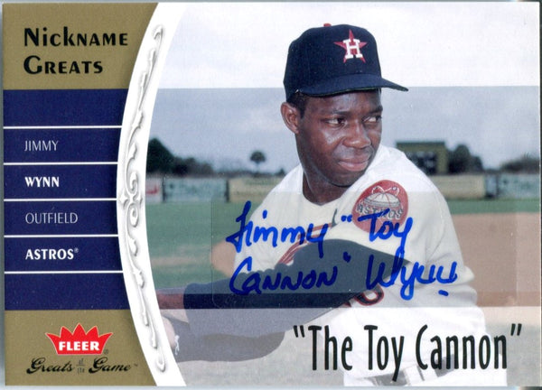 Jimmy Wynn Autographed Fleer Card