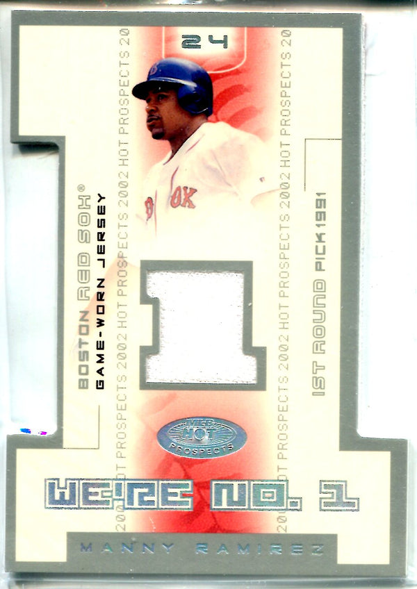 Manny Ramirez 2002 Fleer Game-Worn Jersey Card