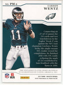 Carson Wentz 2017 Panini Majestic Proteges Materials Card #PM-1