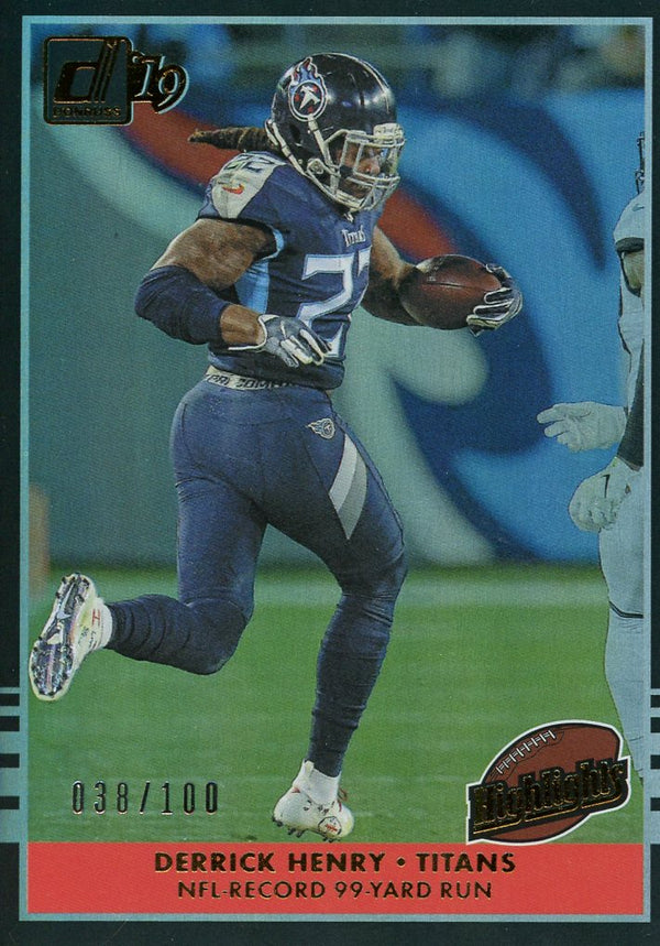 Derrick Henry 2019 Donruss Card #38/100