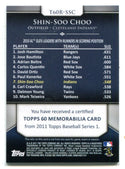 Shin Soo Choo Topps 60 Jersey Card #T60SSC