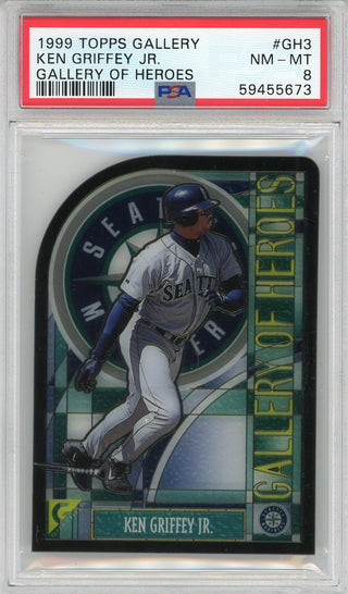 Ken Griffey Jr. 1999 Topps Gallery "Gallery of Heroes" Card #GH3 (PSA NM-MT 8)