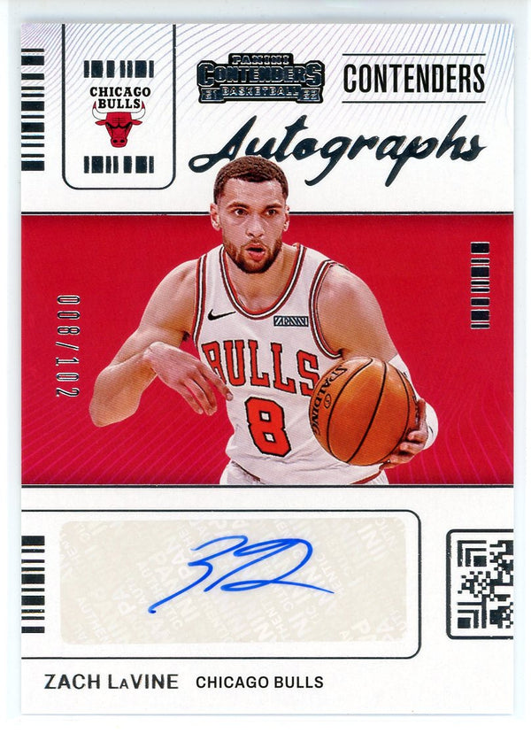 Zach Lavine Autographed 2022 Panini Contenders Card #CA-ZLV