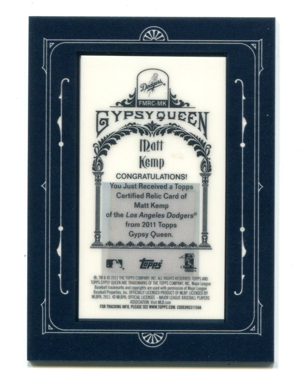 Matt Kemp 2011 Topps Gypsy Queen #FMRCMK Jersey Card