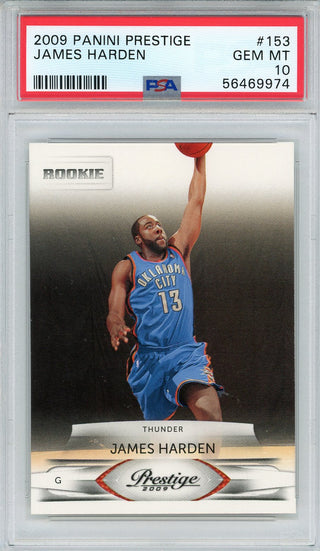 James Harden 2009 Panini Prestige Rookie Card #153 (PSA)