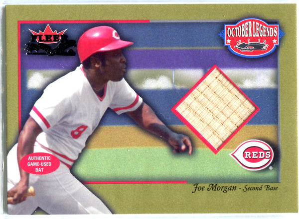 Joe Morgan 2002 Fleer Game-Used Bat Card