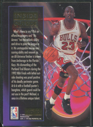 Michael Jordan 93-94 Fleer Ultra Inside Outside Card #4/10