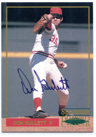 Don Gullett Autographed Spectrum Card