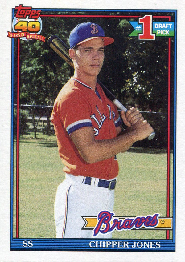 Chipper Jones 1991 Topps Draft Pick Rookie Card