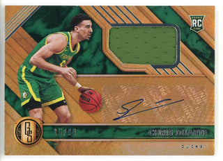 Chris Duarte Autographed 2021 Panini Chronicles Gold Standard Draft Picks Rookie Patch Card #GS-CDU