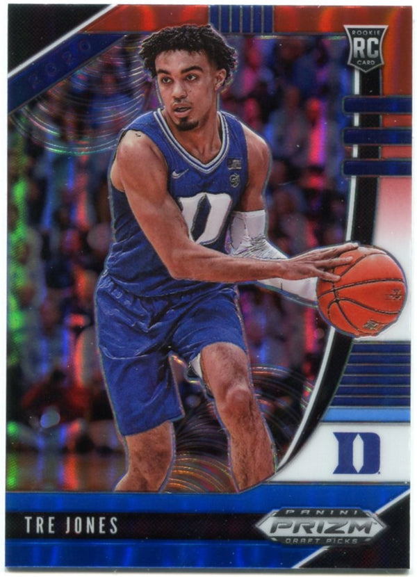 Tre Jones 2021 Panini Prizm Red White and Blue #37 Card