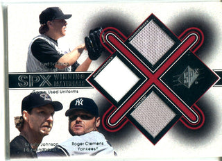 Curt Schilling, Randy Johnson, & Roger Clemens 2001 Triple Relic Patch