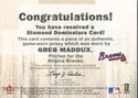 Greg Maddux 2001 Fleer Jersey Card