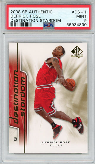 Derrick Rose 2008 Upper Deck Sp Authentic Destination Stardom Rookie Card #DS-1 (PSA)