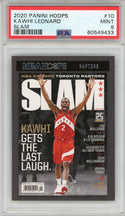 Kawhi Leonard 2020 Panini Hoops Slam Insert Card #10 (PSA Mint 9)