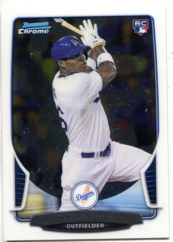 Yasiel Puig 2013 Bowman Chrome Rookie Card