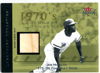 Joe Morgan 2002 Fleer Game-Used Bat Card