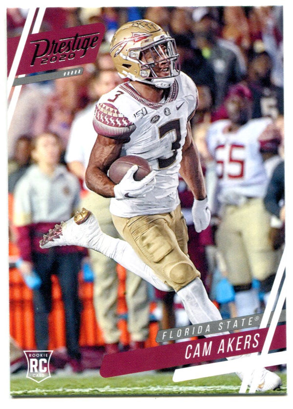 Cam Akers 2020 Panini Chronicles Draft Picks Prestige Rookie Card