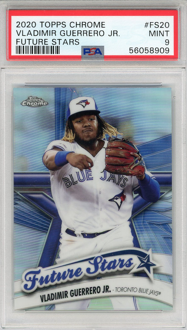 Vladimir Guerrero Jr. 2020 Topps Chrome Future Stars Rookie Card #FS20 (PSA)