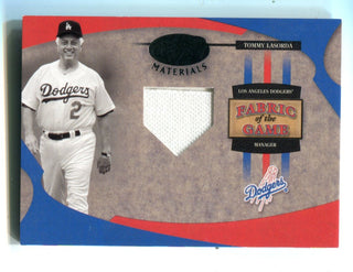 Tommy Lasorda 2005 Donruss Leaf Certified Fabric #FG121 Card 69/100