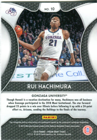 Rui Hachimura 2019 Prizm Draft Picks Rookie Card