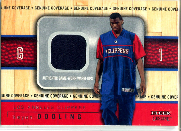 Keyon Dooling 2002-03 Fleer Game-Worn Warm Up Jersey Card