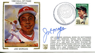 Joe Morgan Autographed August 5th 1990 First Day Cover (JSA)