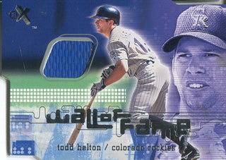 Todd Helton 2001 Fleer Jersey Card