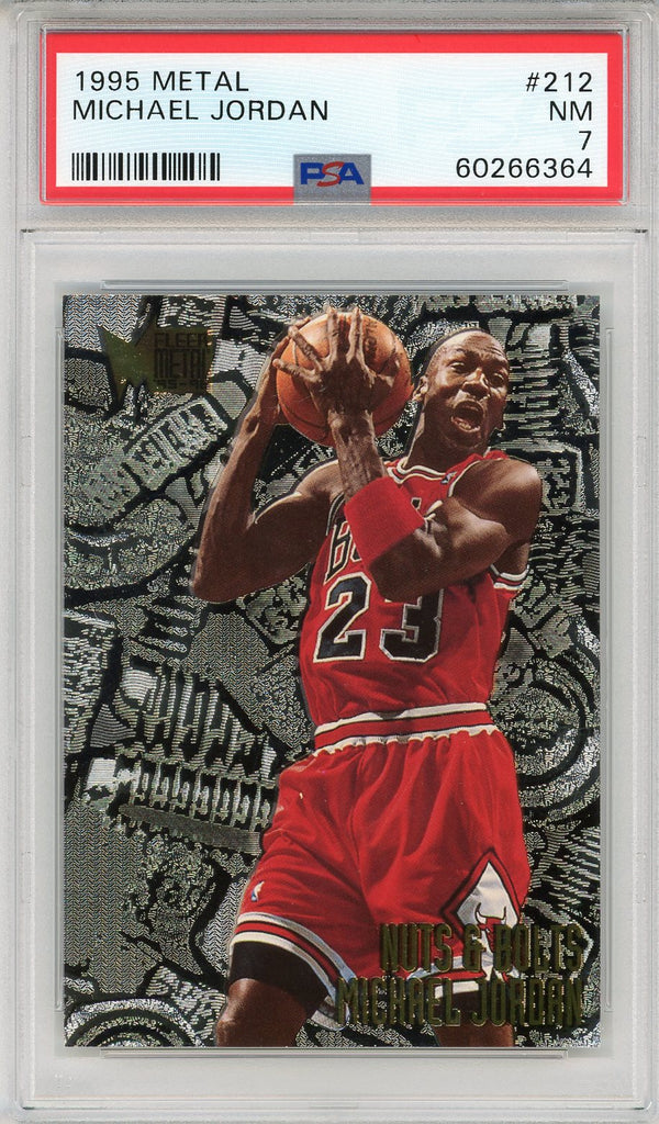 Michael Jordan 1995 Fleer Metal Card #212 (PSA NM 7)