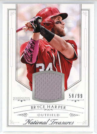 Bryce Harper 2015 Panini National Treasures Patch Card #119