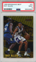 Ray Allen 1999 Bowman's Best Card #57 (PSA)