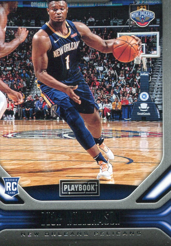 Zion Williamson 2020 Panini Playbook Rookie Card